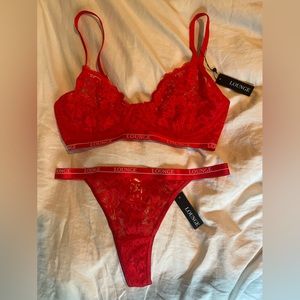NWT Lounge Underwear Balcony Bra Set